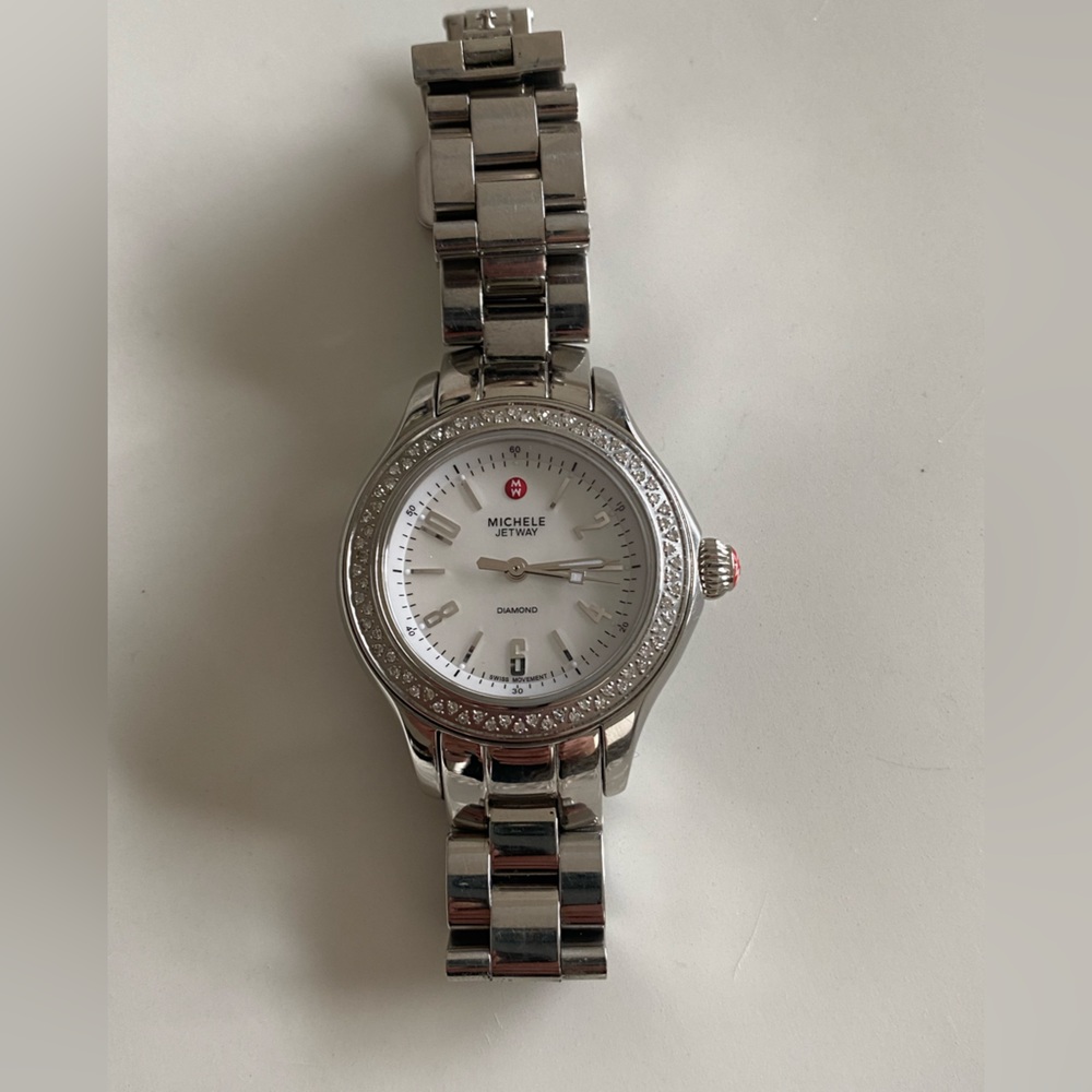 Michele diamond dial watch